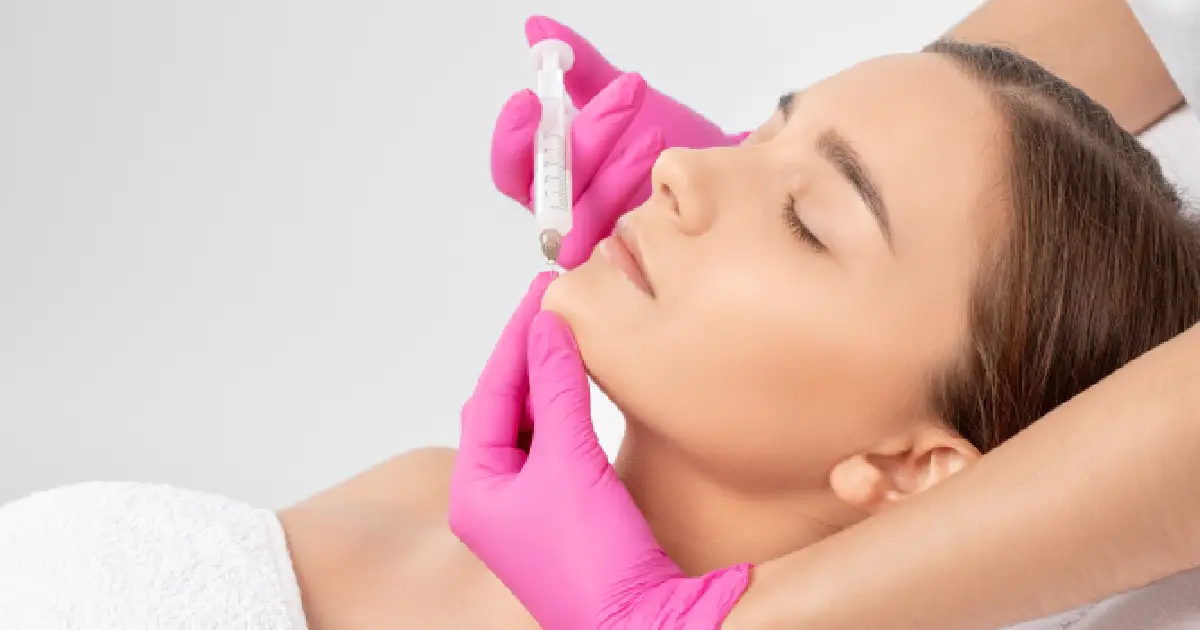 A Women Receiving Kybella for Double Chin Treatment Rochester Hills