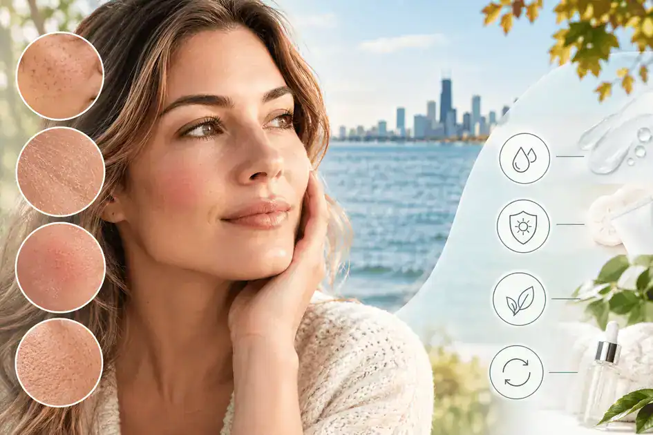 Woman receiving sun damage treatment for post-summer skin